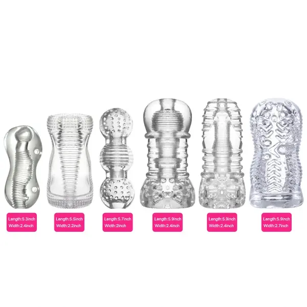 Clear TPR penis trainer transparent adult toy flexible body